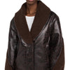 [BLANKNYC] Women's Sweet Talker Bomber Jacket, Brown Combo, M