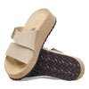 Birkenstock Women's Almina Nubuck Leather, Sandcastle, 7-7.5 US