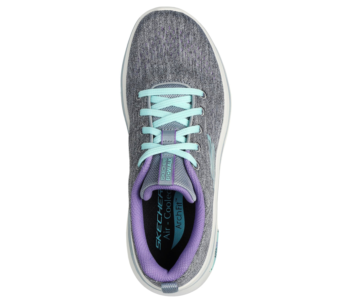 Skechers Performance Go Walk Arch Fit 20Vivid Sunset Womens Sneaker 75 BM US GreyLavender