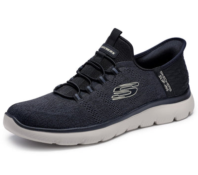 Skechers Men's Summits Key Pace Hands Free Slip-in Sneaker,Black,16 Wide