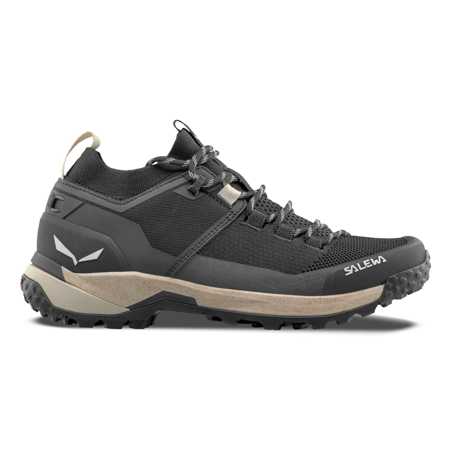 Salewa Women's Puez Knit Powertex Waterproof Trail Shoe for Hiking & Trekking - Black/Black - 7.5