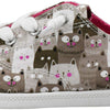 Skechers BOBS Women's Beach Bingo-Kitty Pack Sneaker, Taupe/Multi, 6 M US