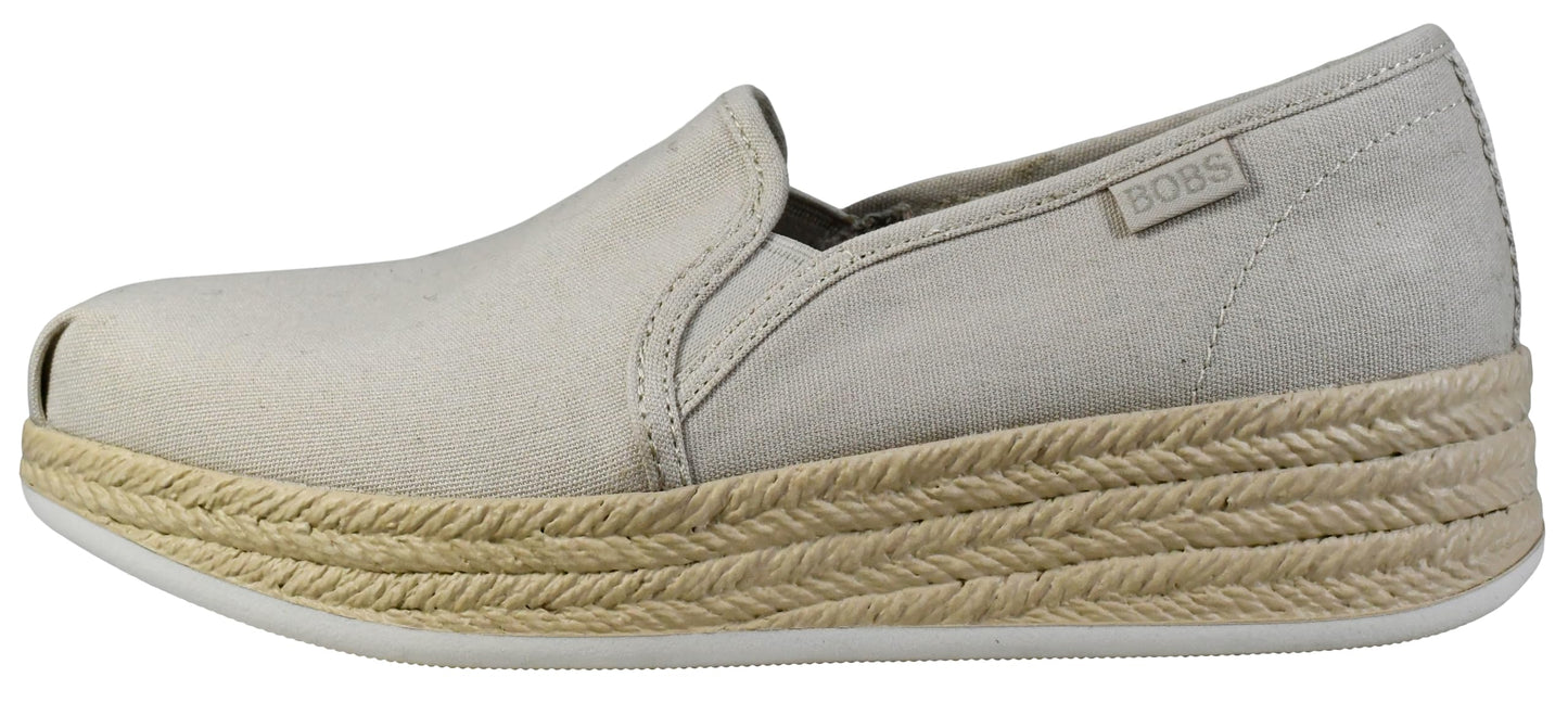 Skechers Women's Urban Highlites Platform Sneaker, Natural, 6 M US