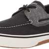 Sperry Halyard 2-Eye Chambray Black 9.5