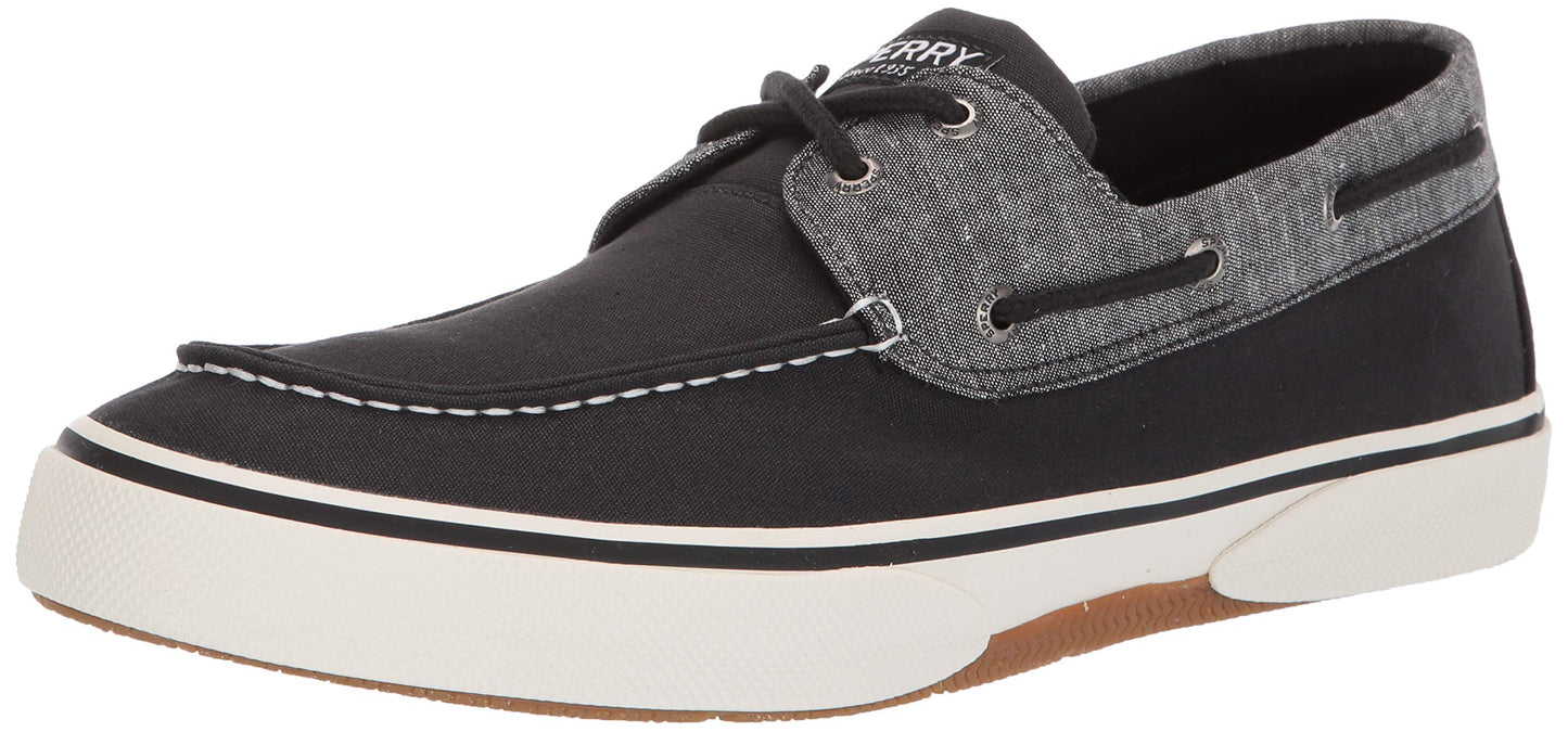 Sperry Halyard 2-Eye Chambray Black 9.5