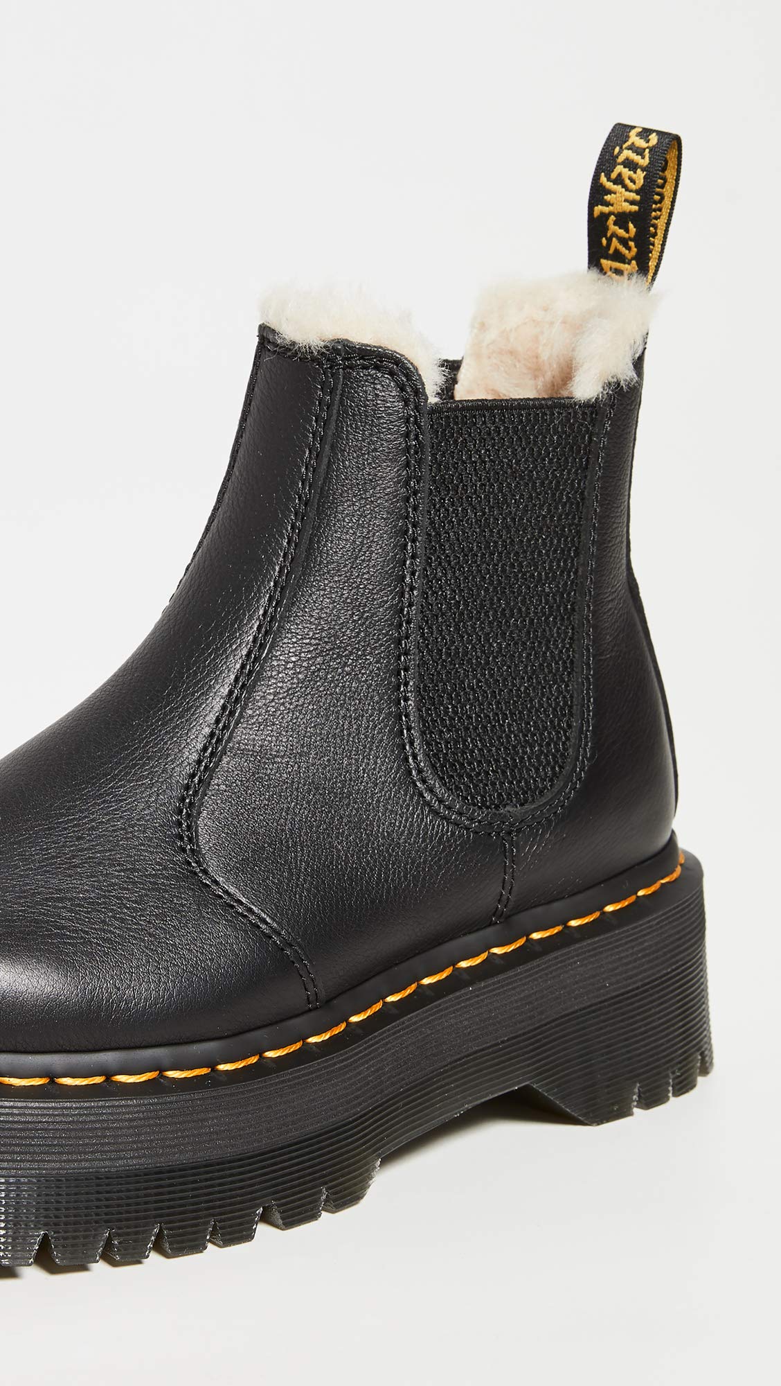 Dr. Martens Women's 2976 Quad FL Boots, Black, 8 Medium US