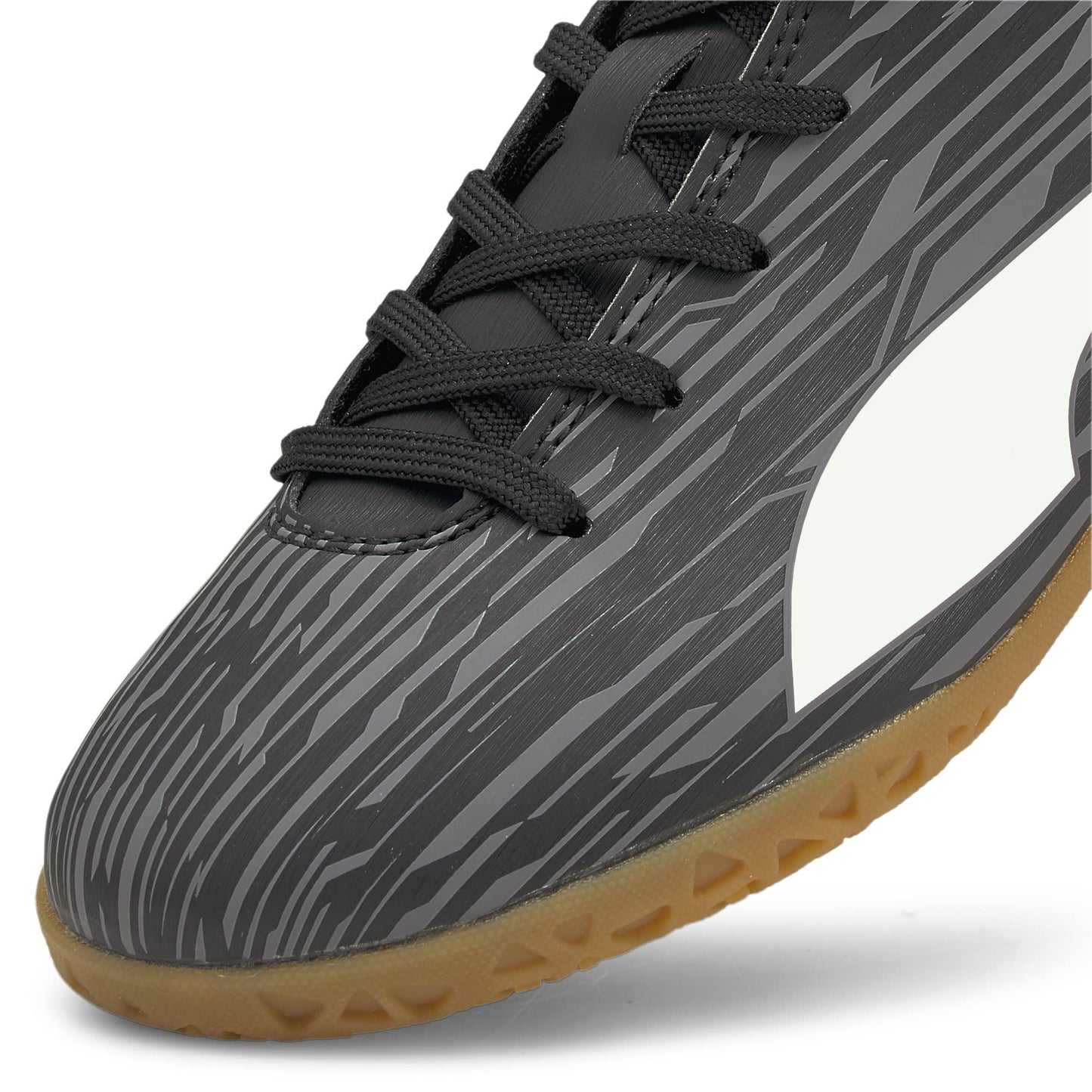 PUMA Kids Boys Rapido Iii It Soccer Cleats Firm Ground, Indoor - Black - Size 3 M
