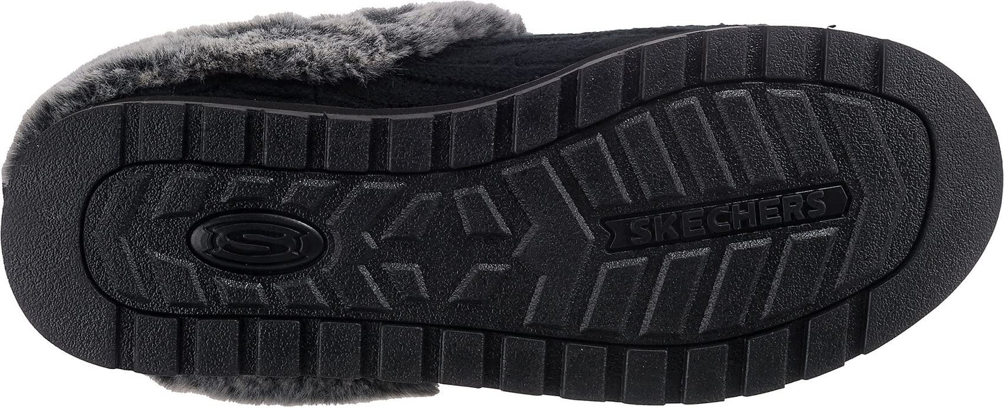 Skechers BOBS Women's Keepsakes - Ice Angel Slipper, Black, 9 M US