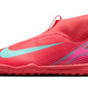 Nike Jr. Mercurial Superfly 10 Academy Little/Big Kids' TF High-Top Soccer Shoes (FQ8310-800, Ember Glow/Aurora Green) Size 6