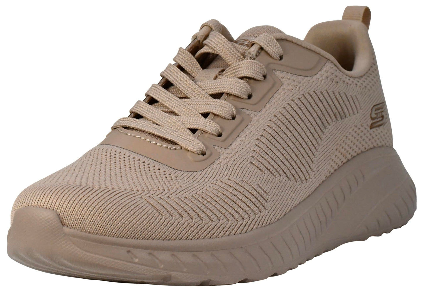 Skechers Women's Bobs Squad Chaos- Face Off Shoes, Nude, 6 W