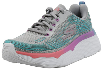 Skechers Women's Max Cushioning Elite-Brilliant Sneaker, Grey/Mint, 8.5 M US