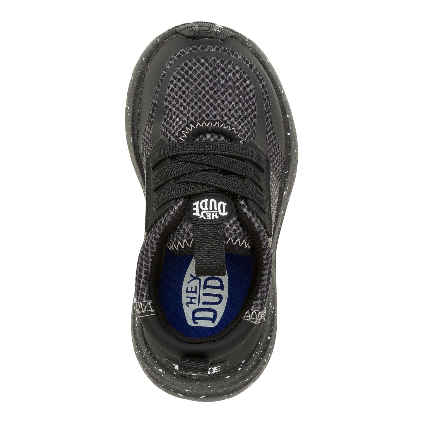 HEYDUDE Men's Kid Sirocco Play Varsity (Toddler), Black/Black, 10 Medium