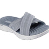 Skechers Women's GO WALK Flex Sandal - Impressed, Gray, 6