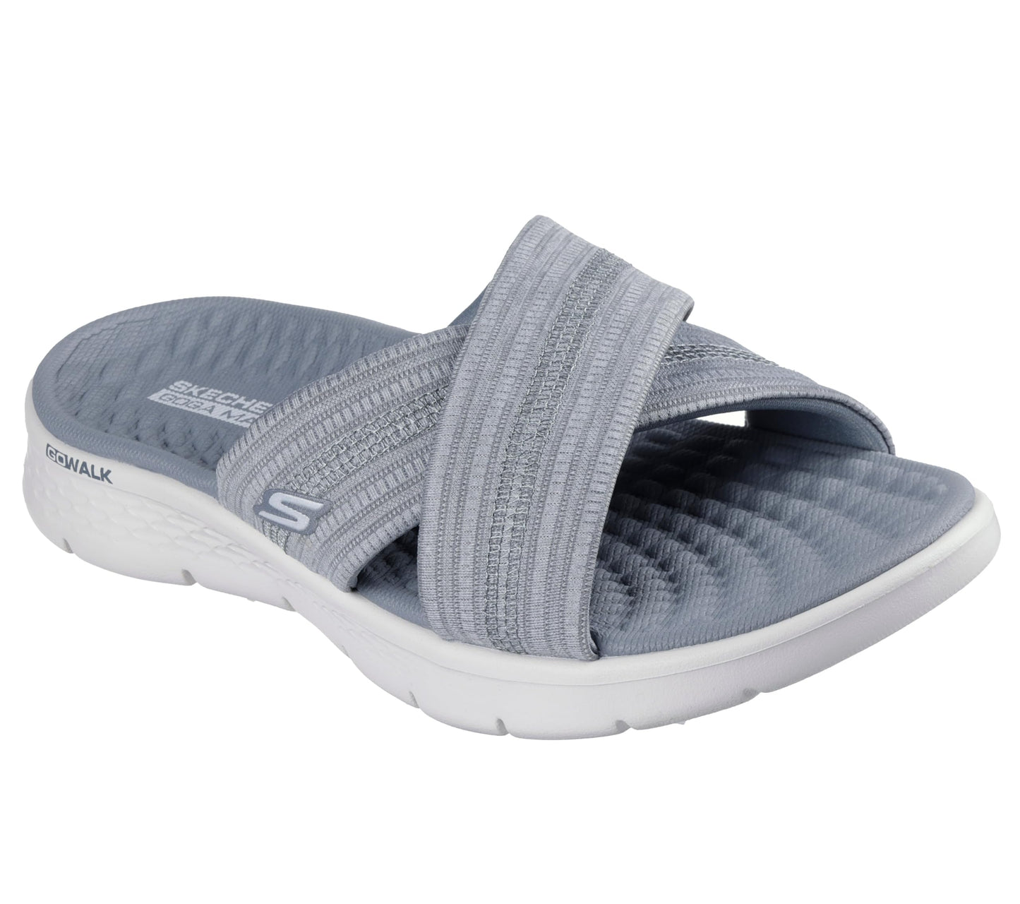 Skechers Women's GO WALK Flex Sandal - Impressed, Gray, 6
