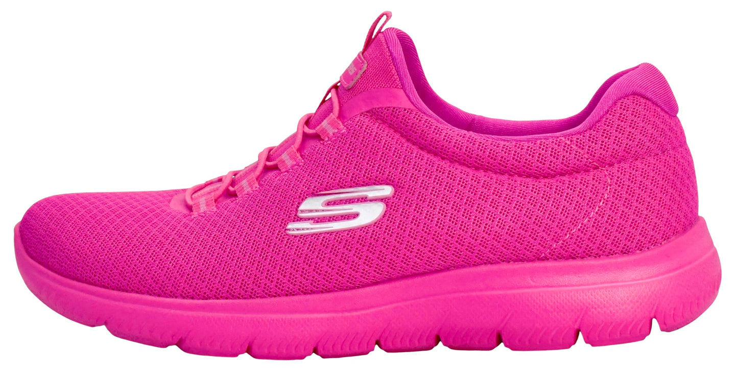 Skechers Women's Summits Shoes, Hot Pink, 10 M