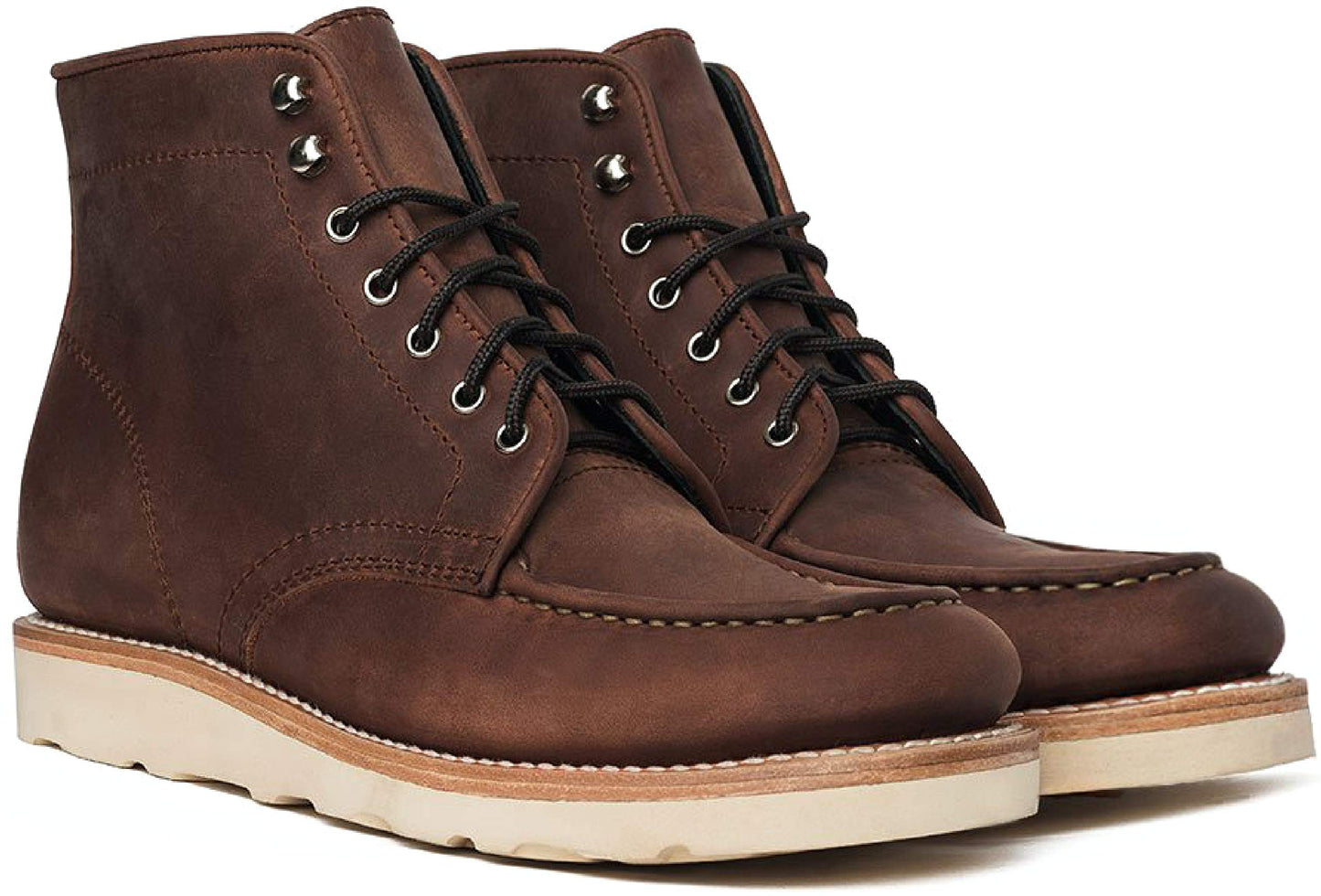 Thursday Boot Company Men's Diplomat Moc Toe Leather Boot, Arizona Adobe, 14