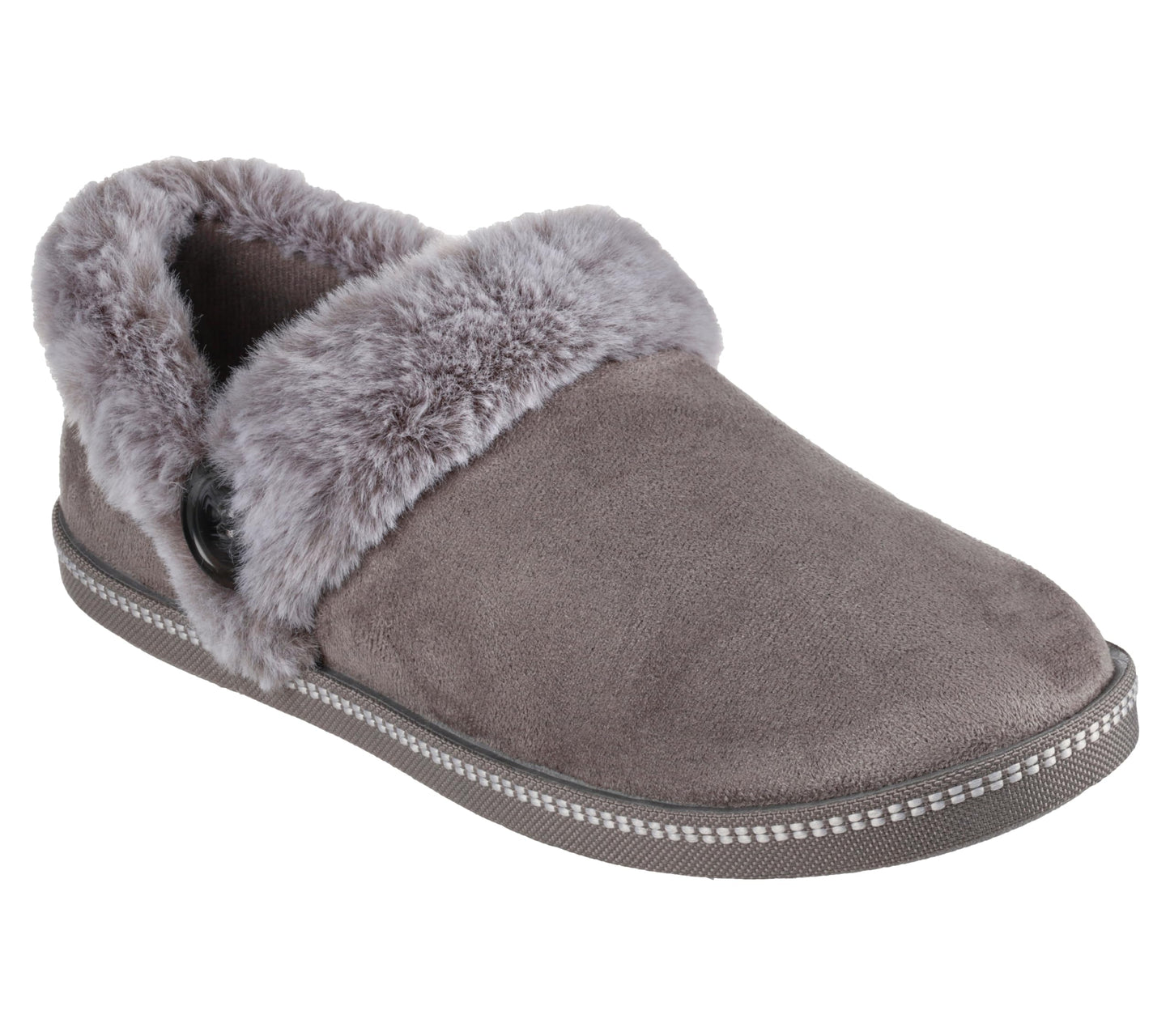Skechers Women's Cozy Campfire-Fresh Toast Slipper, Charcoal, 8