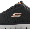 Skechers Men's Flex Advantage 2.0 - The Happs Oxford, Charcoal/Orange, 10.5 W US