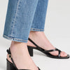 Stuart Weitzman Women's Oasis Slingback Sandals, Black, 8 Medium US