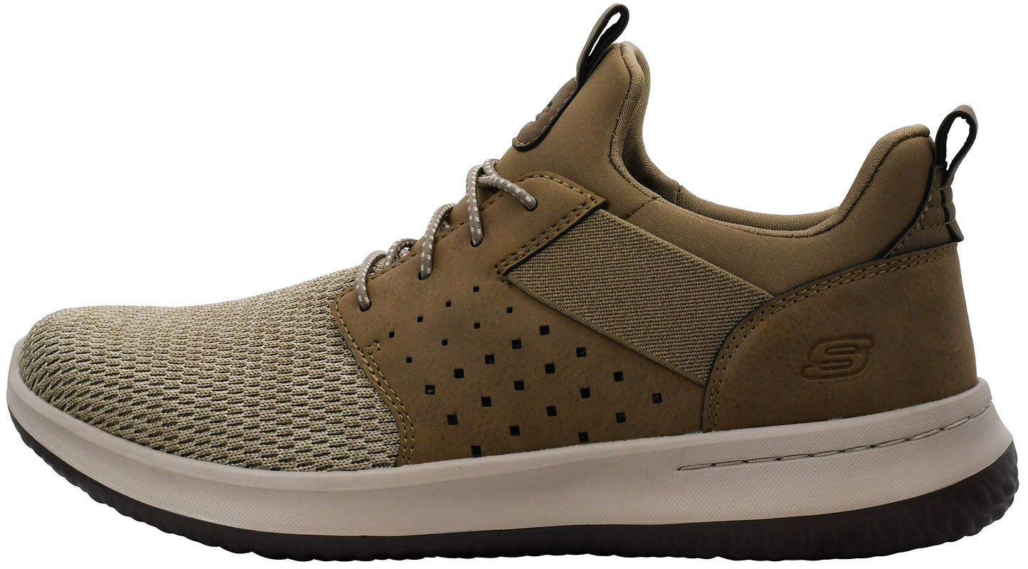 Skechers Men's Classic Fit Delson-Camben Khaki Sneaker 9 M US