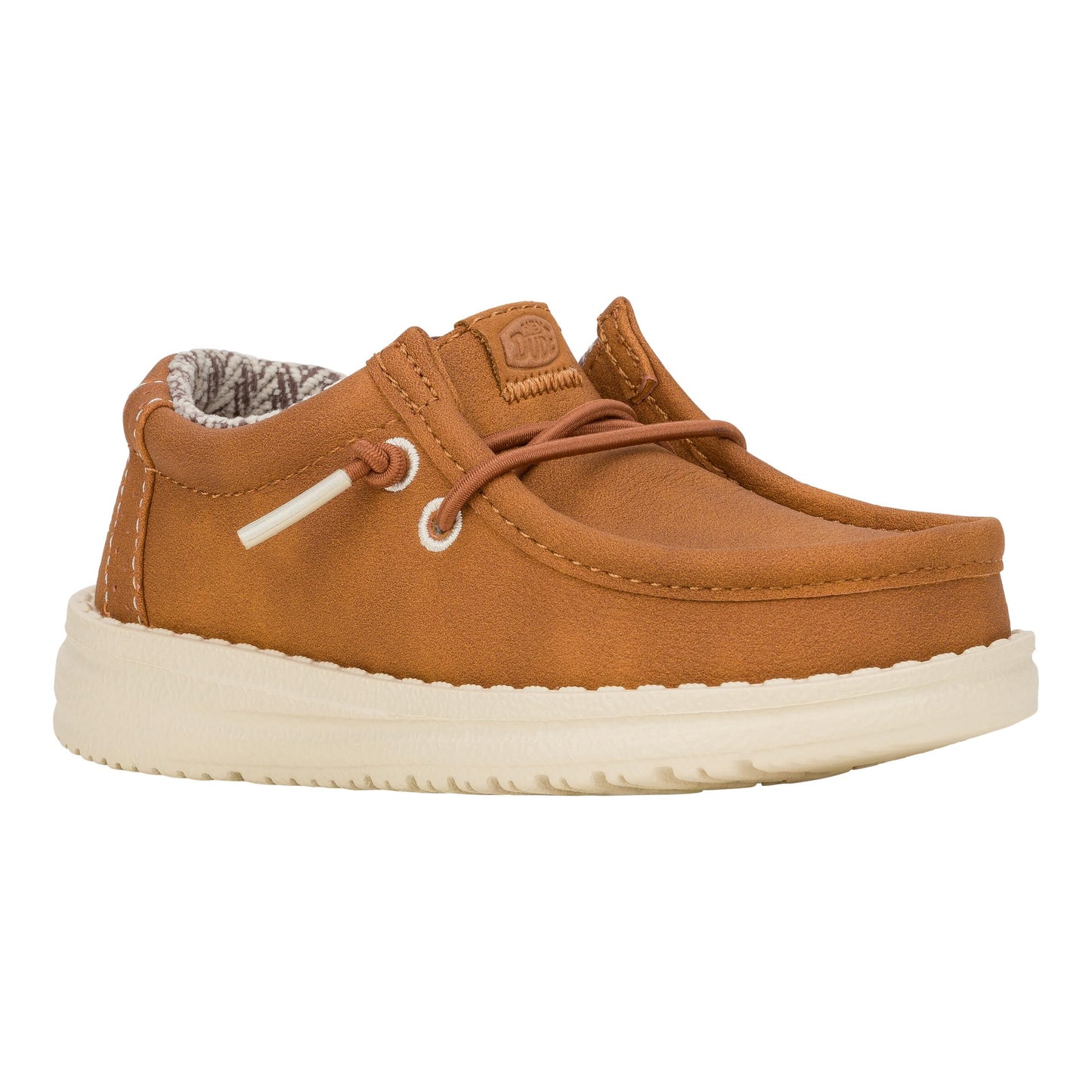 HEYDUDE Kid Wally Classic (Little Kid/Big Kid), Tan, 3 Medium