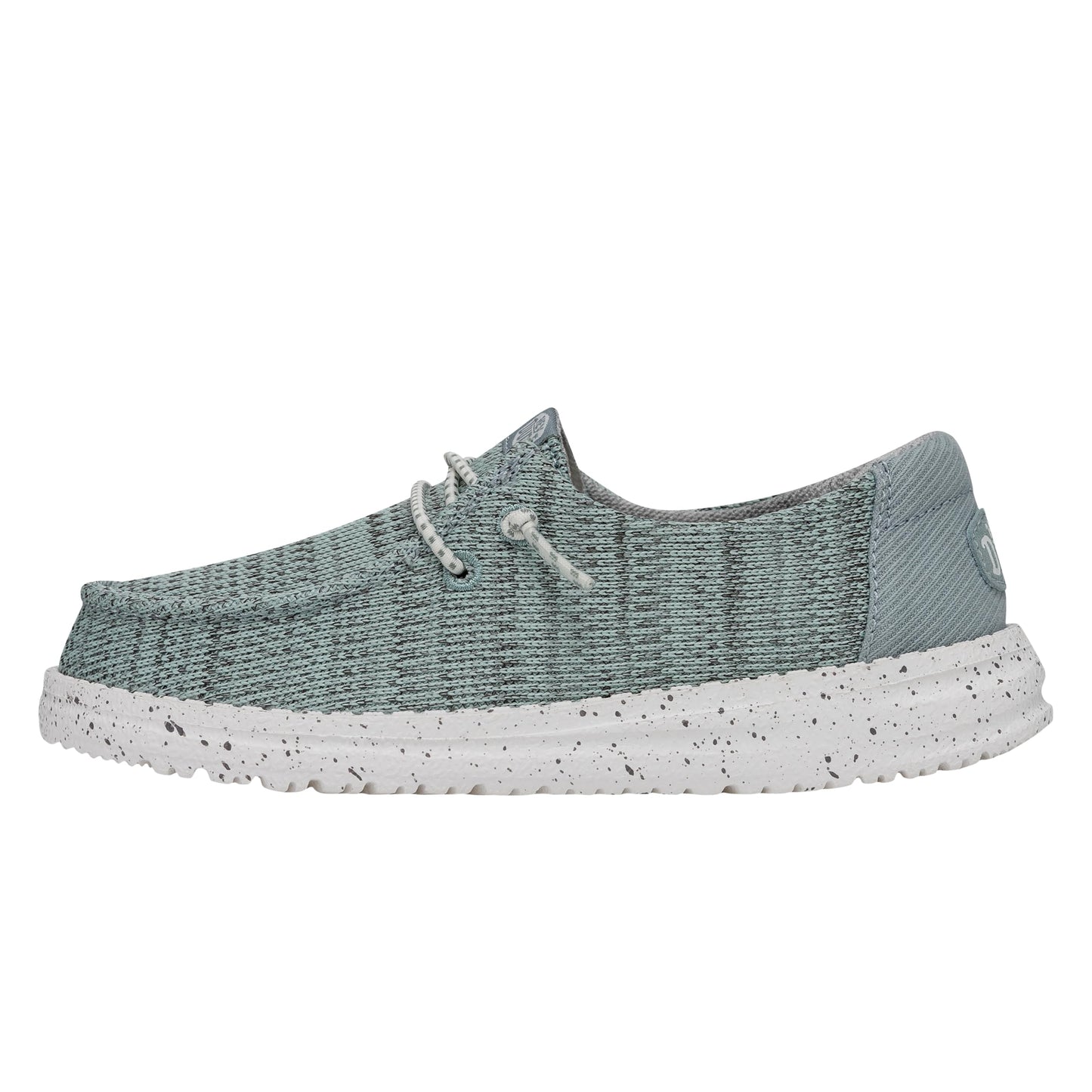 HEYDUDE Wendy Sport Mesh Loafers for Kids Girls Textile Upper Two-Eyelet Lace Closure Slip-on Style
