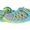 Merrell Girl's Hydro Quench (Toddler/Little Kid/Big Kid) Grey/Turquoise Leather/Mesh 13 Little Kid M