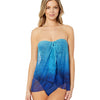 Lauren Ralph Lauren Ombre Palm Flyaway Convertible One-Piece Blue 0