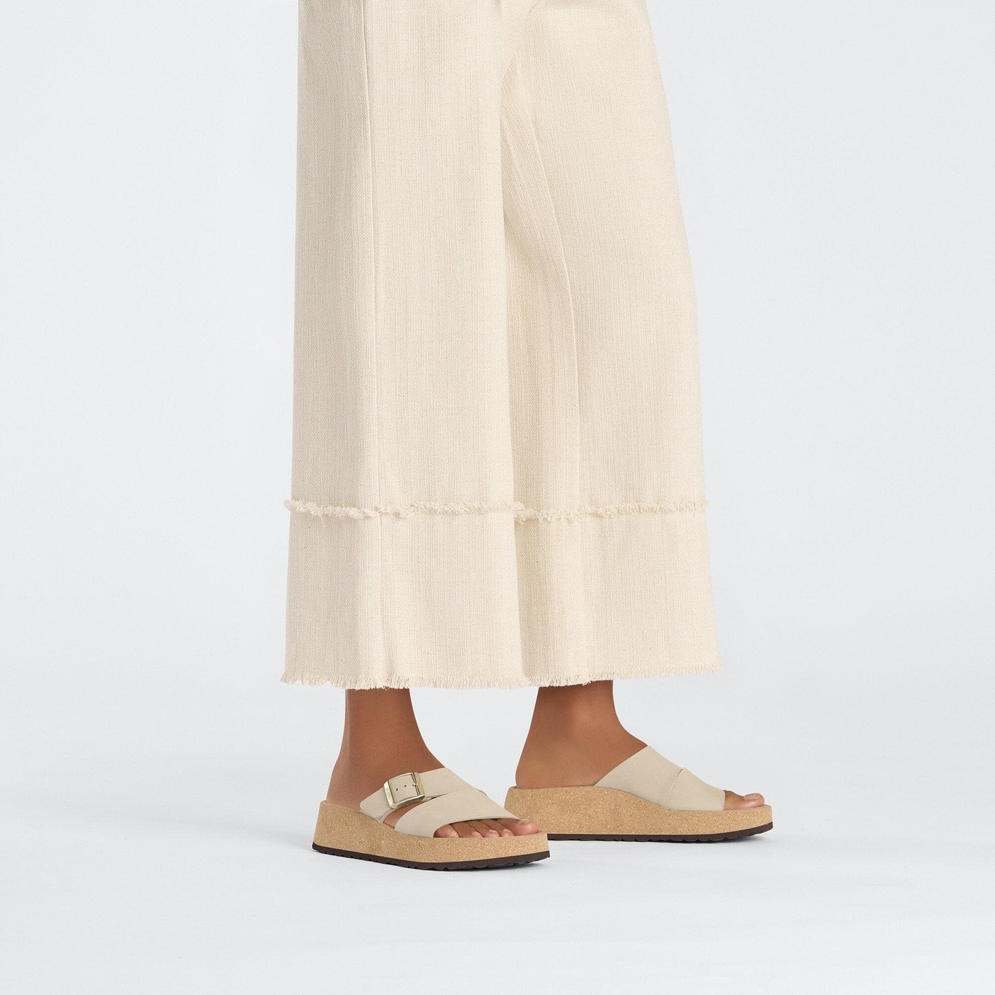 Birkenstock Women's Almina Nubuck Leather, Sandcastle, 7-7.5 US