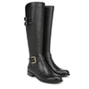 Naturalizer Womens Jessie Knee High Buckle Detail Riding Boots Black Leather 12 W