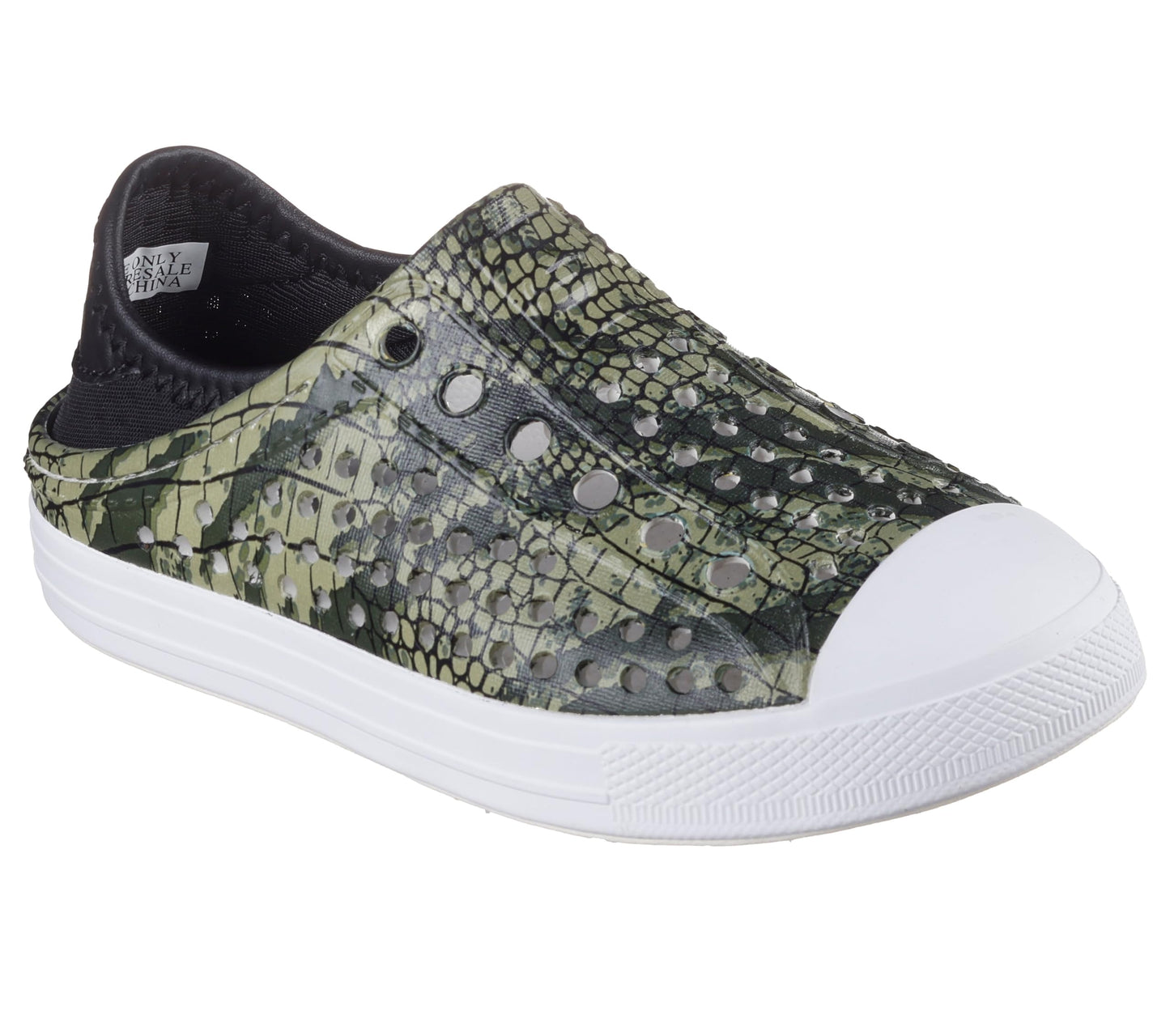 Skechers Kids Boys Guzman Steps EVA Sneaker, Green/Black, 11 Little Kid