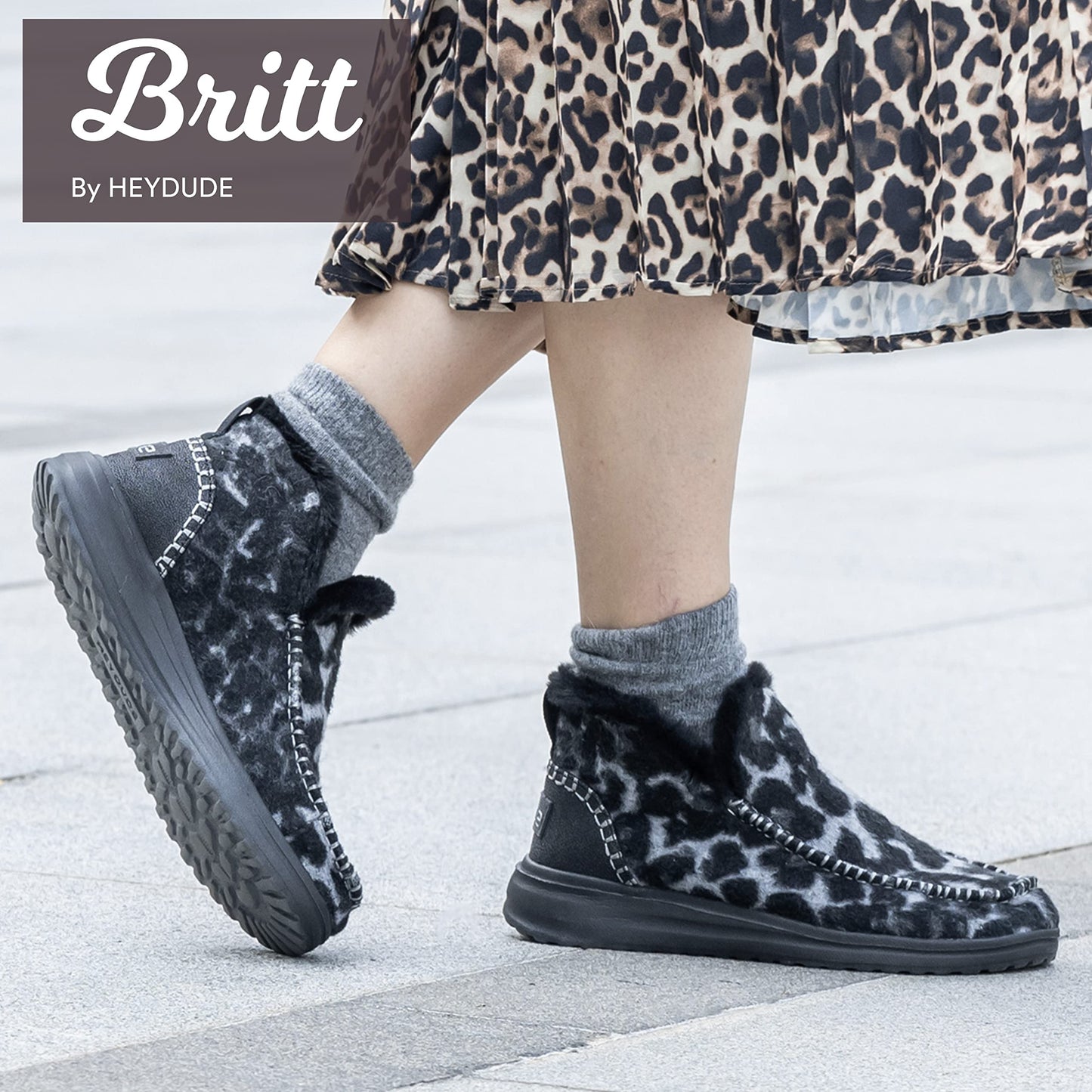 Hey Dude Women's Britt | Women?s Shoes | Women?s Lace Up Boots | Comfortable & Light-Weight