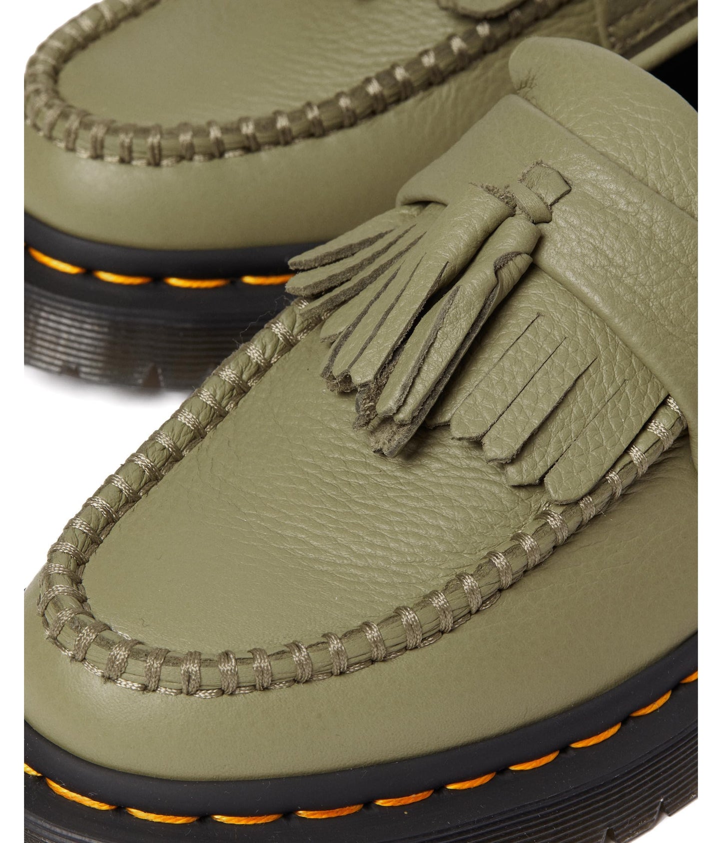 Dr. Martens Adrian - Sandals for Women - Leather Upper - PVC and EVA Midsole - PVC Outsole - EVA Foam Footbed Muted Olive UK 3 (US Women's 5) M
