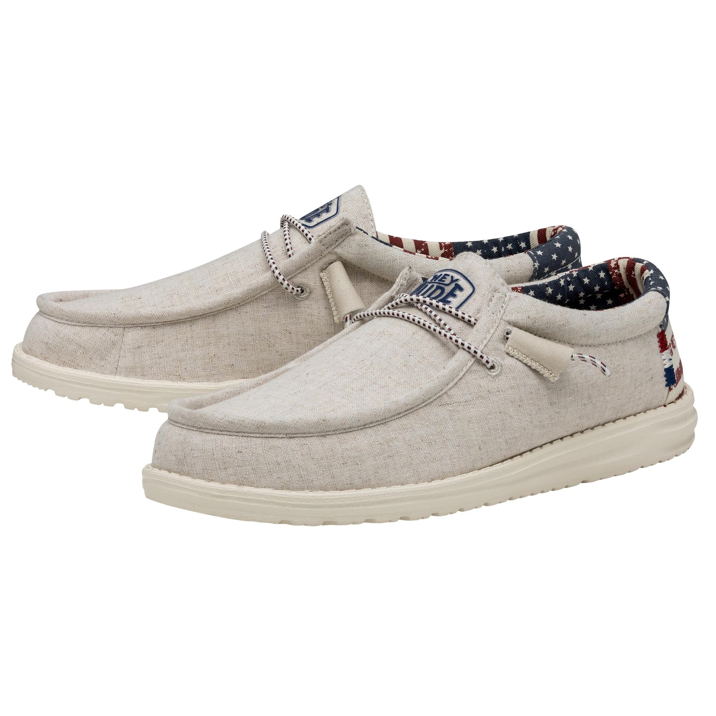 HEYDUDE Wally Patriotic - Off White Patriotic