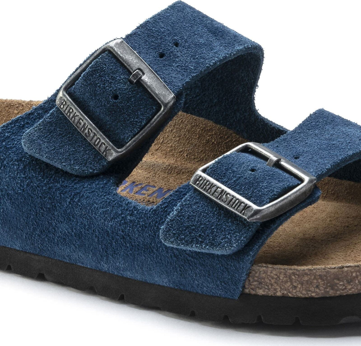 Birkenstock Women's Arizona SFB Suede Moroccan Blue 38 N