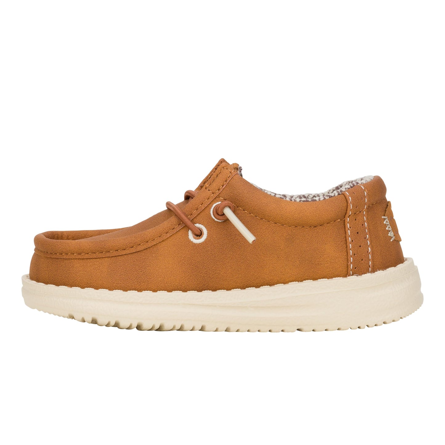 HEYDUDE Kid Wally Classic (Little Kid/Big Kid), Tan, 3 Medium