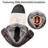 Mishansha Men's Winter Boots Waterproof Cold Weather Snow Boots Warm Duck Boots Ankle Boots Brown US12
