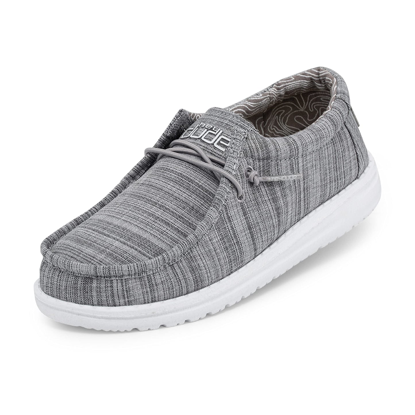HEYDUDE Wally Toddler Blend Linen Stone Size 9 | Boy's Loafers| Boy's Slip On Shoes E10| Comfortable & Light-Weight