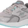 Skechers Women's Go Run Consistent Sneaker, Gray/Turquoise, 8.5