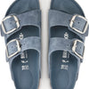 Oiled Leather Arizona Big Buckle Dusty Blue Birkenstock