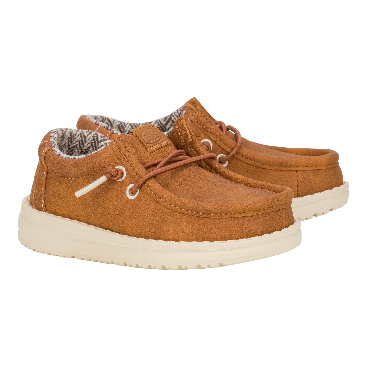 HEYDUDE Kid Wally Classic (Little Kid/Big Kid), Tan, 3 Medium