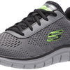 Skechers Men's Skechers Men's Track Moulton, Charcoal/Black, 12 Wide
