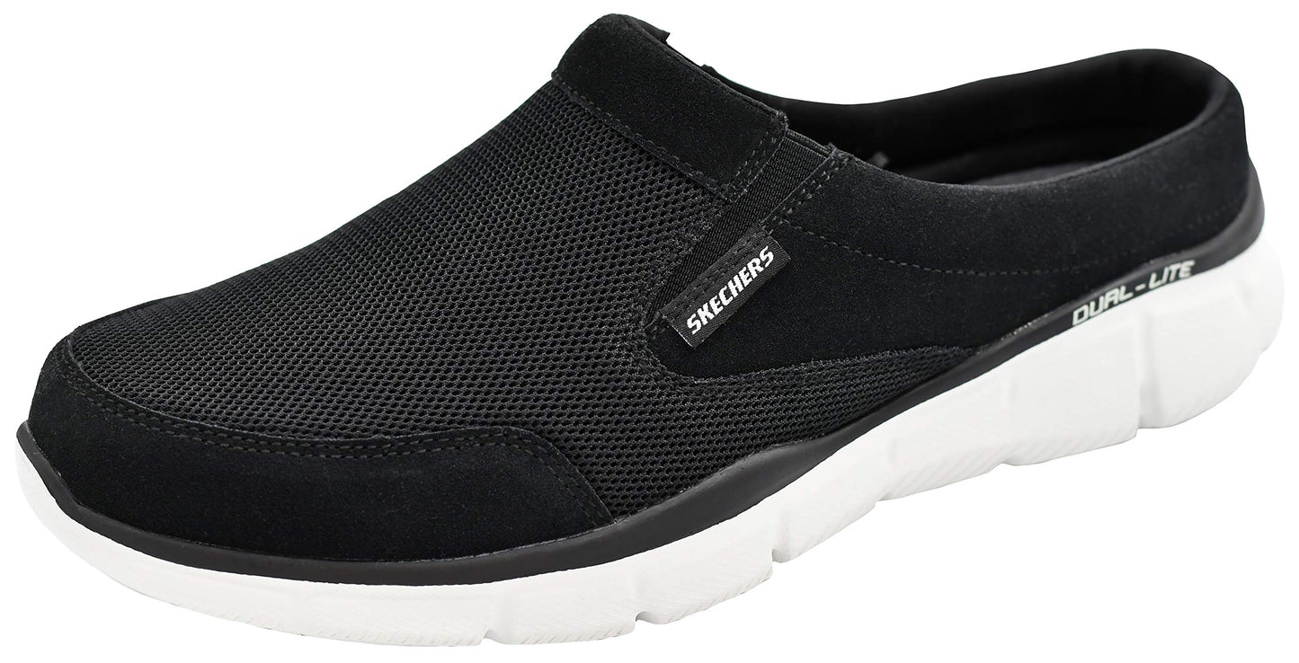 Skechers Sport Men's Equalizer Coast to Coast Mule, Black/White, 8.5 M US