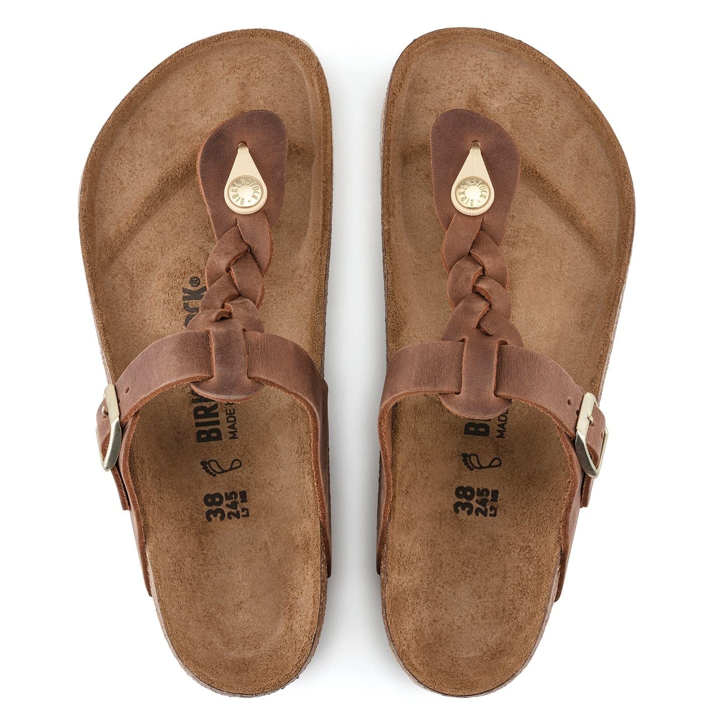 Birkenstock 1021355140 Gizeh Braid Cg Oil LTR R 40