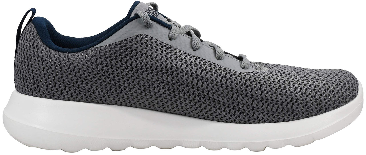 Skechers Men's Go Walk Max-Effort Sneaker, Grey/Navy, 9 XW US