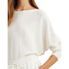 Lauren Ralph Lauren Petite Cotton-Blend Dolman-Sleeve Sweater White PM