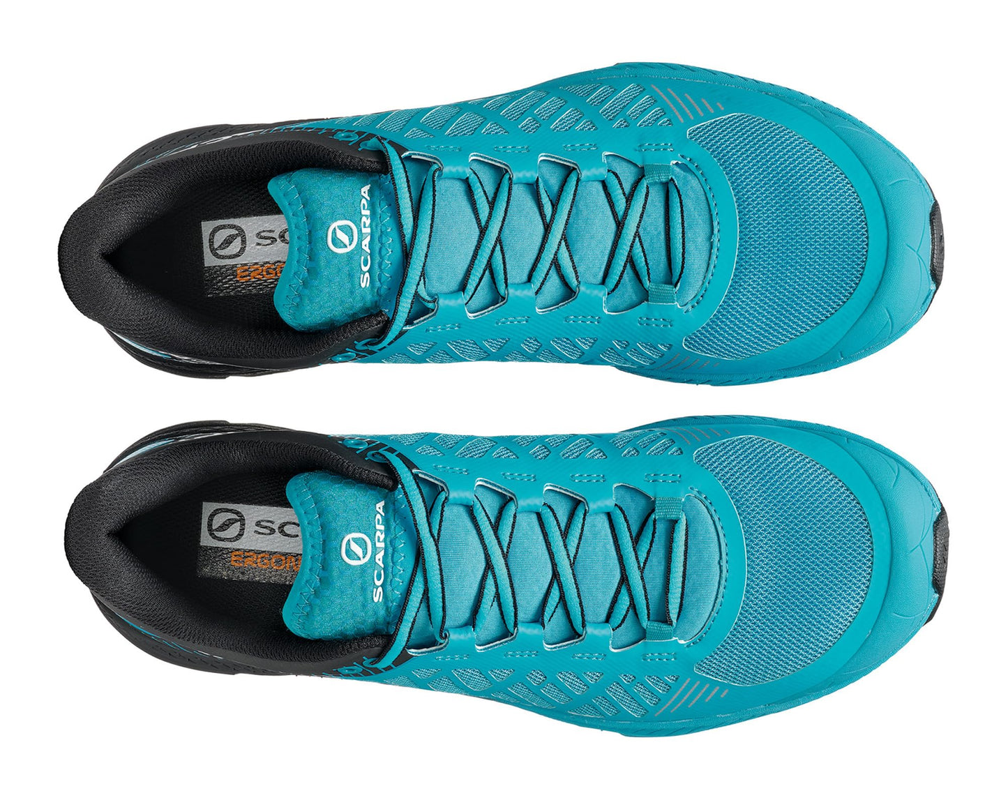 SCARPA Men's Spin Ultra Trail Shoes for Hiking and Trail Running - Azure/Black - 9-9.5