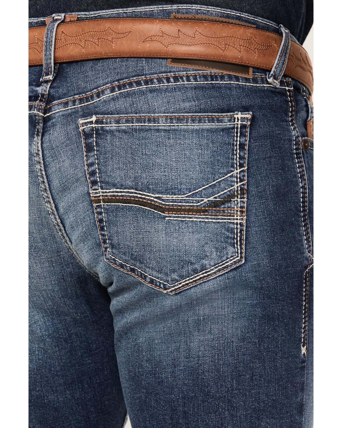 ARIAT Men's M8 Modern Kai Slim Leg Stretch Denim Jeans Blue 40W x 32L US