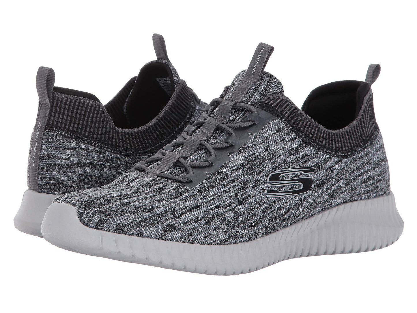 Skechers Men's Elite Flex - Hartnell, Gray/Black, 10