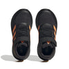adidas Boy's Run Falcon 3.0 Elastic (Little Kid/Big Kid) Black/Screaming Orange/Solar Gold 3.5 Big Kid M